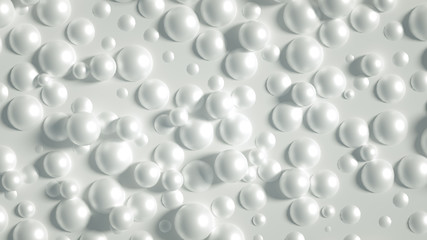 Beautiful festive background with balloons. 3d illustration, 3d rendering.