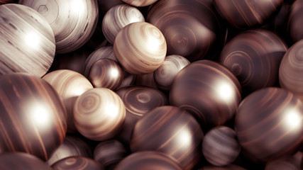 Beautiful festive background with balloons. 3d illustration, 3d rendering.