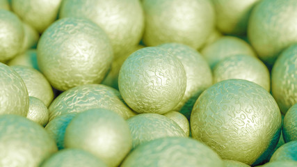 Beautiful festive background with balloons. 3d illustration, 3d rendering.