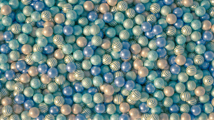 Beautiful festive background with balloons. 3d illustration, 3d rendering.