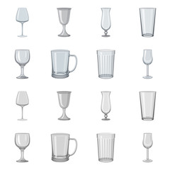 Vector design of form and celebration icon. Collection of form and volume stock symbol for web.