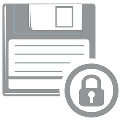 Security icons set - lock data. Vector icon.