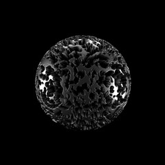 Abstract shape background. 3d illustration, 3d rendering.