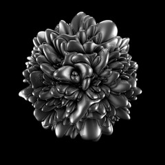 Abstract shape background. 3d illustration, 3d rendering.