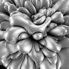 Obraz premium Abstract shape background. 3d illustration, 3d rendering.
