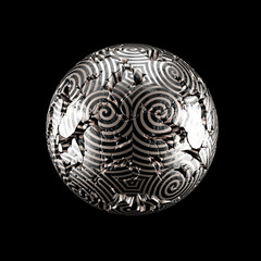 Abstract shape background. 3d illustration, 3d rendering.