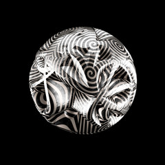 Abstract shape background. 3d illustration, 3d rendering.