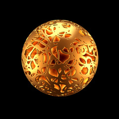 Abstract shape background. 3d illustration, 3d rendering.