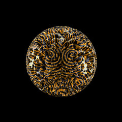 Abstract shape background. 3d illustration, 3d rendering.