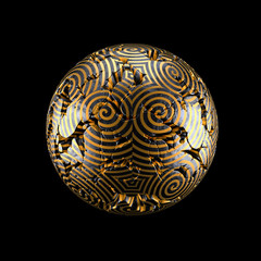 Abstract shape background. 3d illustration, 3d rendering.