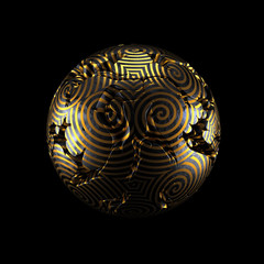 Abstract shape background. 3d illustration, 3d rendering.