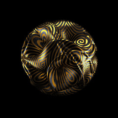 Abstract shape background. 3d illustration, 3d rendering.