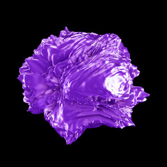 Fototapeta premium Abstract shape background. 3d illustration, 3d rendering.