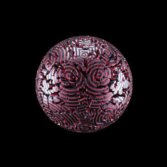 Abstract shape background. 3d illustration, 3d rendering.