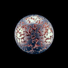 Abstract shape background. 3d illustration, 3d rendering.