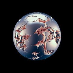 Abstract shape background. 3d illustration, 3d rendering.