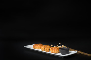 Traditional Chinese cuisine during the Mid-Autumn Festival