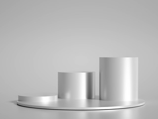 Minimalism abstract background, pedestal. 3d illustration, 3d rendering.