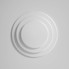 Minimalism abstract background, pedestal. 3d illustration, 3d rendering.