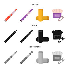 Vector design of technology and taste sign. Set of technology and trendy stock vector illustration.