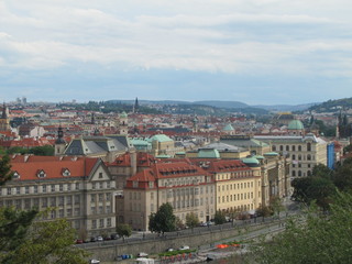Fototapeta na wymiar View of the Old Town of Prague, the Czech Republic