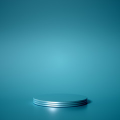 Minimalism abstract background, pedestal. 3d illustration, 3d rendering.