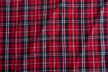 Texture of plaid seamless pattern for your design pattern in red, white and navy blue, checked pattern