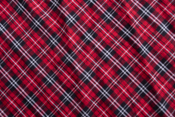 Texture of plaid seamless pattern for your design pattern in red, white and navy blue, checked pattern