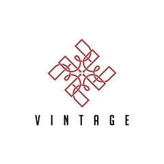 Vintage lines that form parallel geometries.