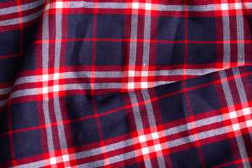 Texture of plaid seamless pattern for your design pattern in red, white and navy blue, checked...