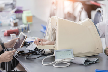 Blood donation in the hospital Which is operated by a doctor