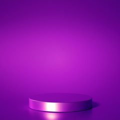 Minimalism abstract background, pedestal. 3d illustration, 3d rendering.