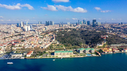 Fototapeta na wymiar Amazing aerial view of Istanbul.