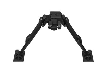 Bipod for sniper rifle isolate on a white background.