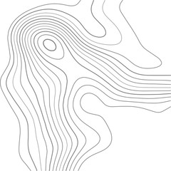 Topographic map. Contour abstract background. Vector illustration.