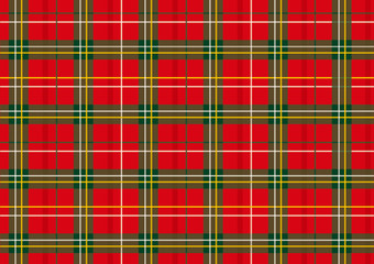 Obraz premium タータンチェック柄