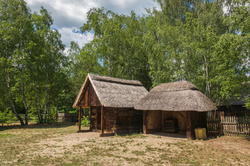 Fototapeta na wymiar Open-air museum in Granica in Kampinoski National Park, Poland