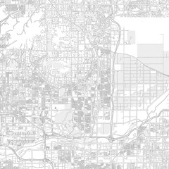Fototapeta na wymiar Scottsdale, Arizona, USA, bright outlined vector map