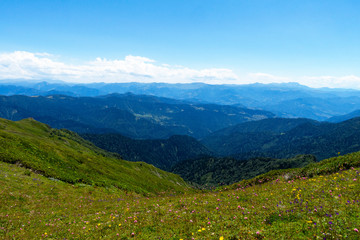 Obraz premium cime di montagne panorama bella