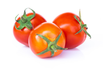 Fresh tomatoe isolated on white background, Raw food