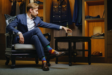 Fashionable man in suit