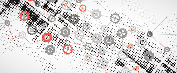 machine technology gears. retro gearwheel mechanism bacground