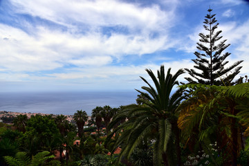 Fototapeta na wymiar Panoramic view on the Funchal city - Madeira Island, Portugal. 