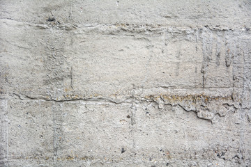 Plakat texture background old concrete gray brick wall closeup