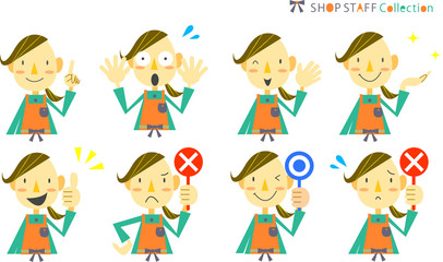 店員　アイコン　セット