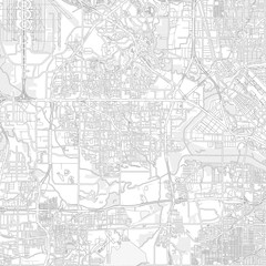 Fototapeta na wymiar Irving, Texas, USA, bright outlined vector map