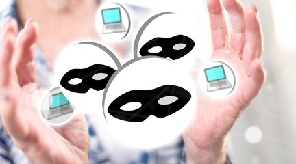 Concept of cyber attack