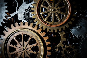 Large cog wheels in the motor