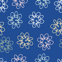 Seamless pattern with abstract spots pattern.Vector image Can be used for textile, stationary, backgrounds and wallpaper.