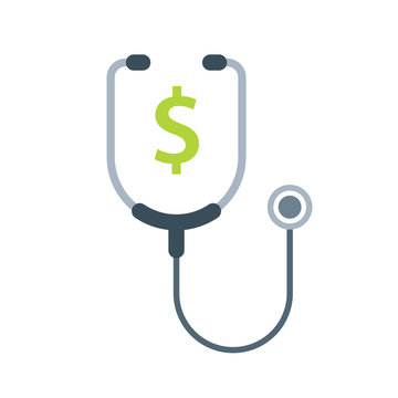 Healthcare costs icon. Clipart image isolated on white background